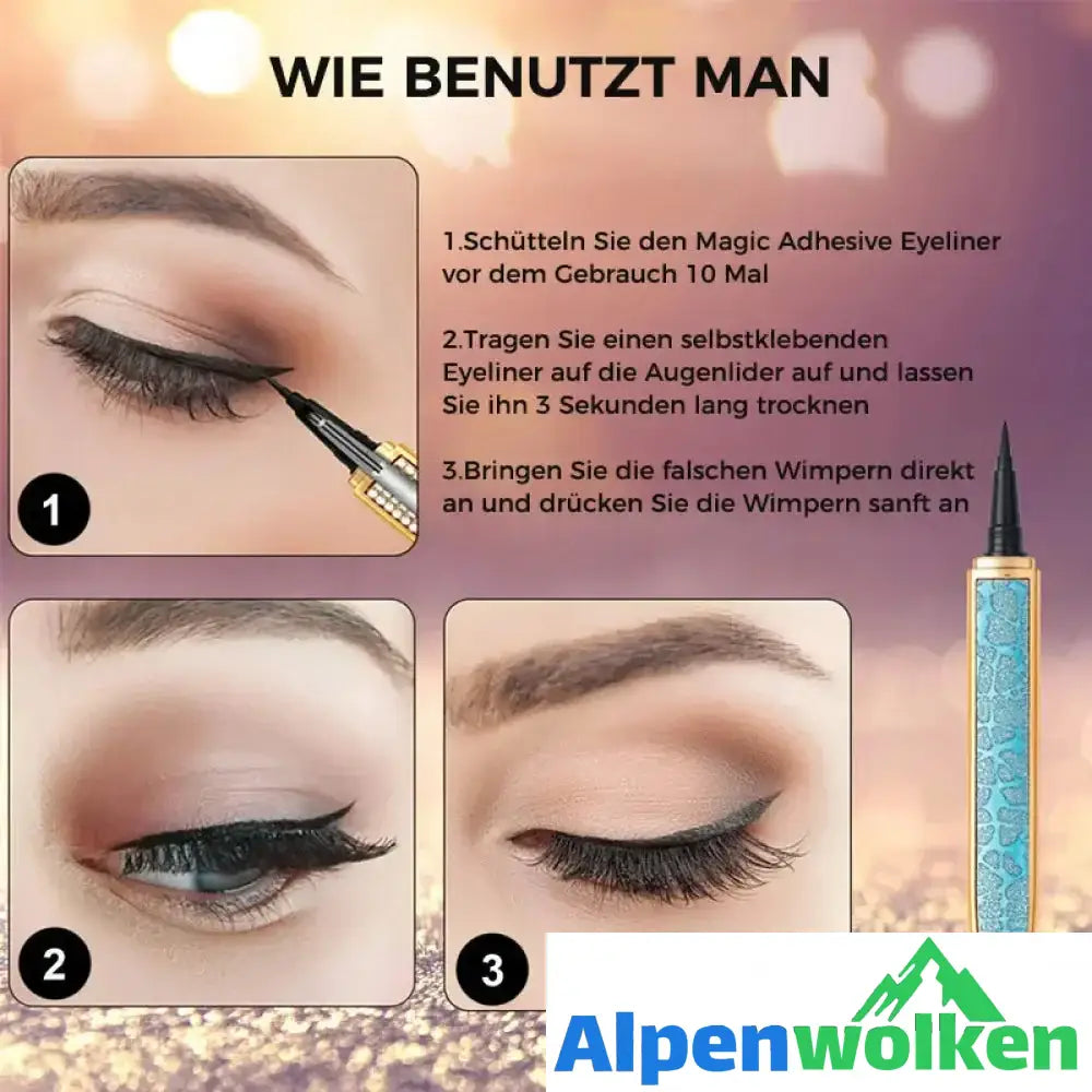 Alpenwolken - Selbstklebender langlebiger Eyeliner Wimpernklebestift