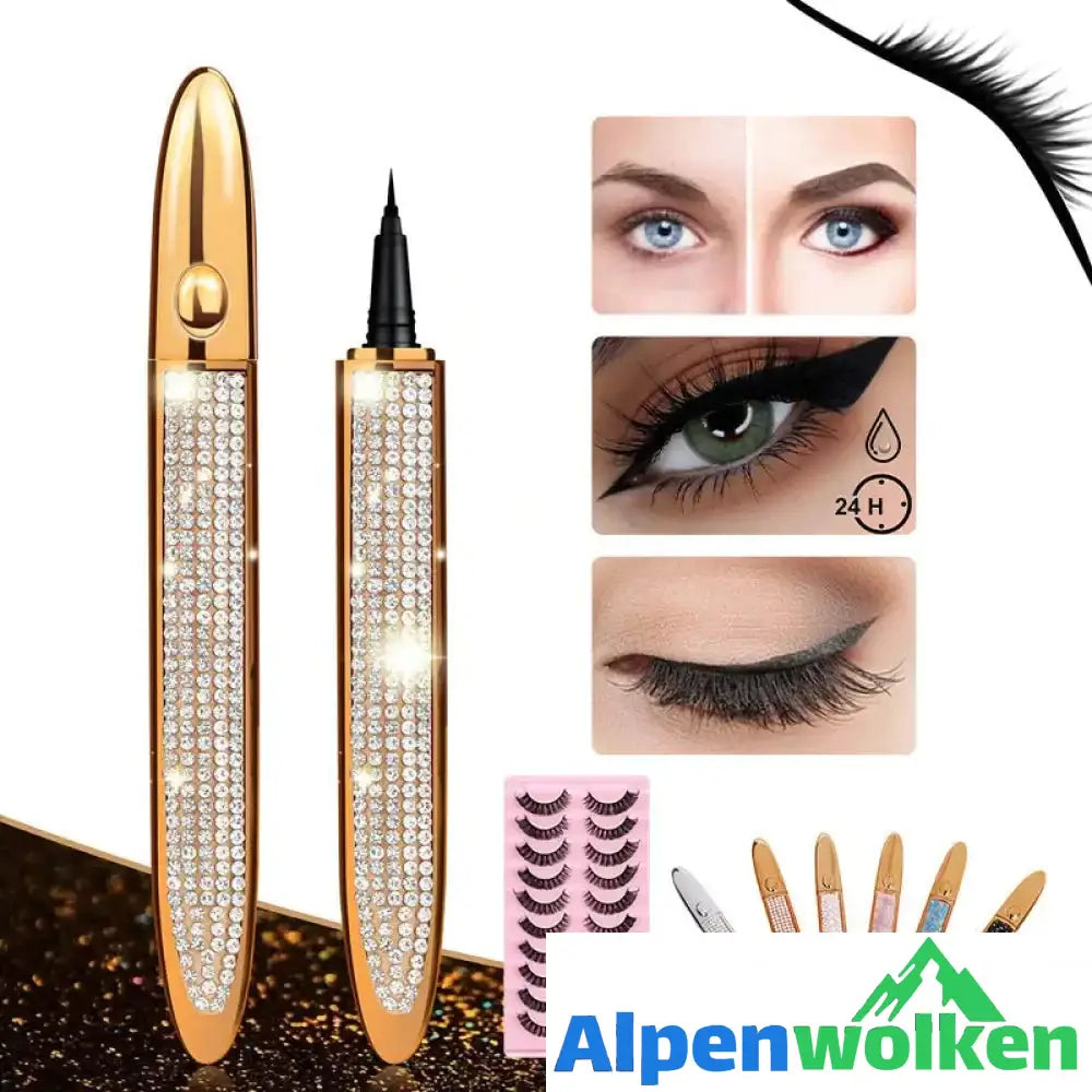 Alpenwolken - Selbstklebender langlebiger Eyeliner Wimpernklebestift