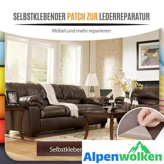 Alpenwolken - Selbstklebender Patch zur Lederreparatur