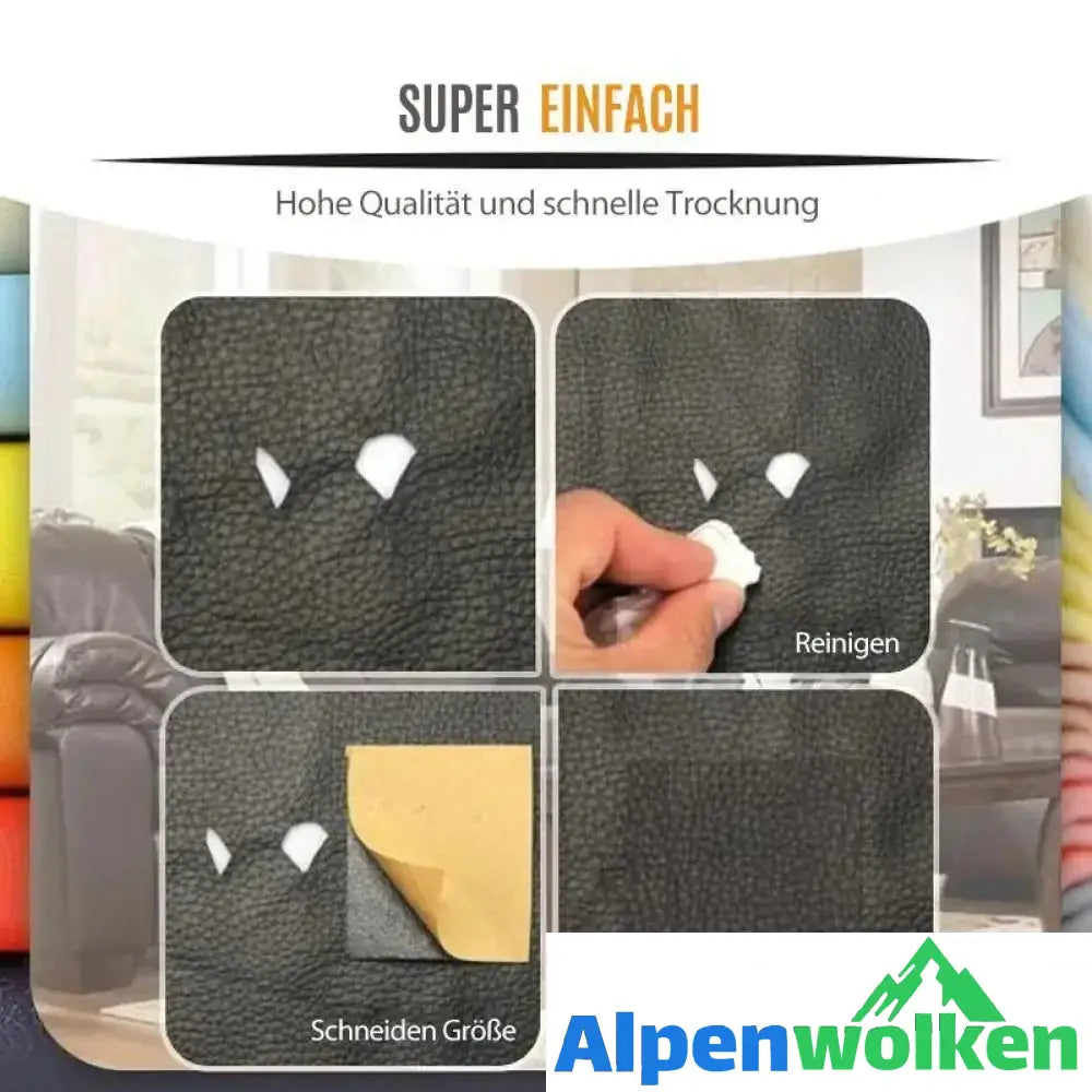 Alpenwolken - Selbstklebender Patch zur Lederreparatur