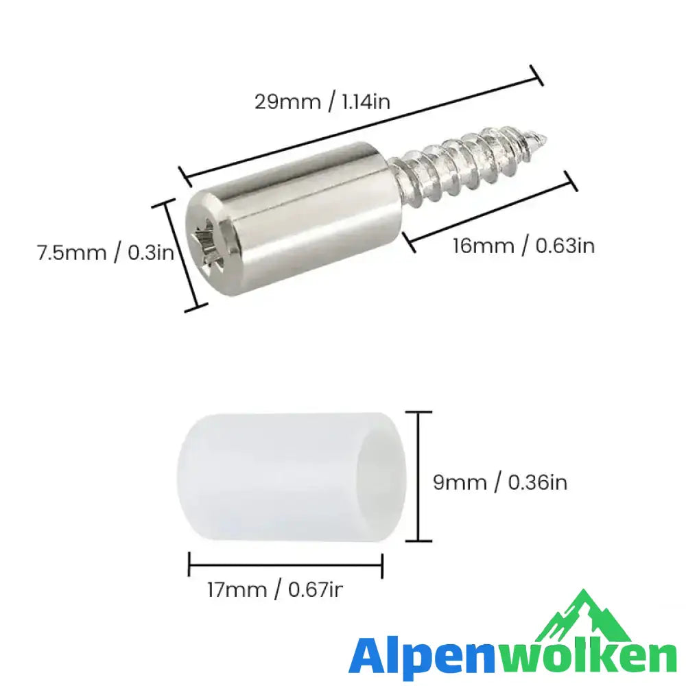 Alpenwolken - Selbstschneidende integrierte Schraubenlaminathalterung