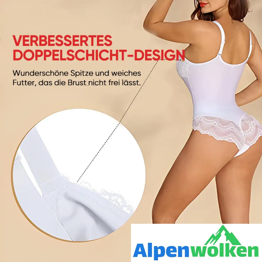 Alpenwolken - ✨Sexy Spitzenoverall mit tiefem V-Ausschnitt✨