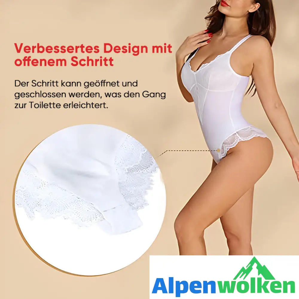 Alpenwolken - ✨Sexy Spitzenoverall mit tiefem V-Ausschnitt✨