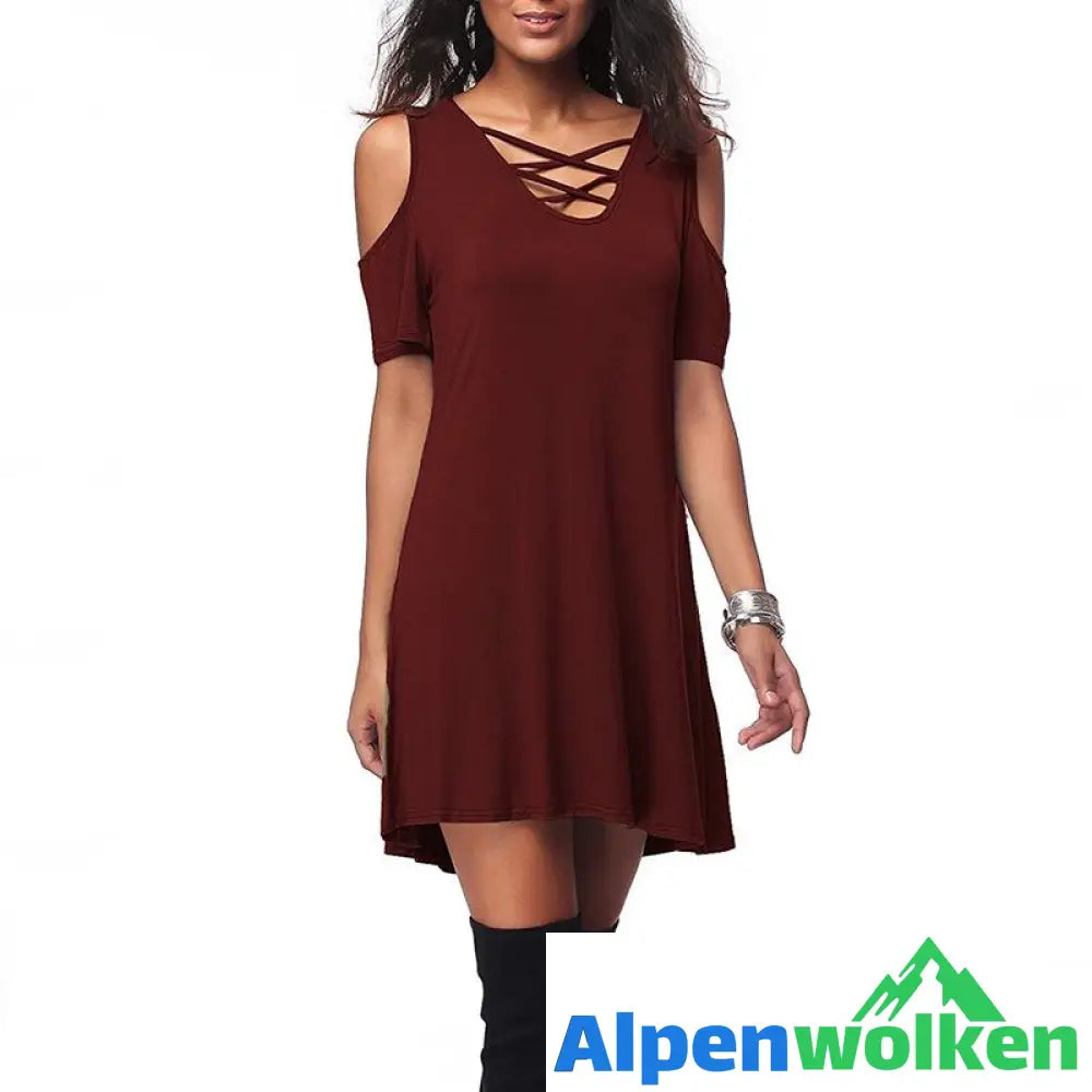 Alpenwolken - Sexy trägerloses lockeres Kleid