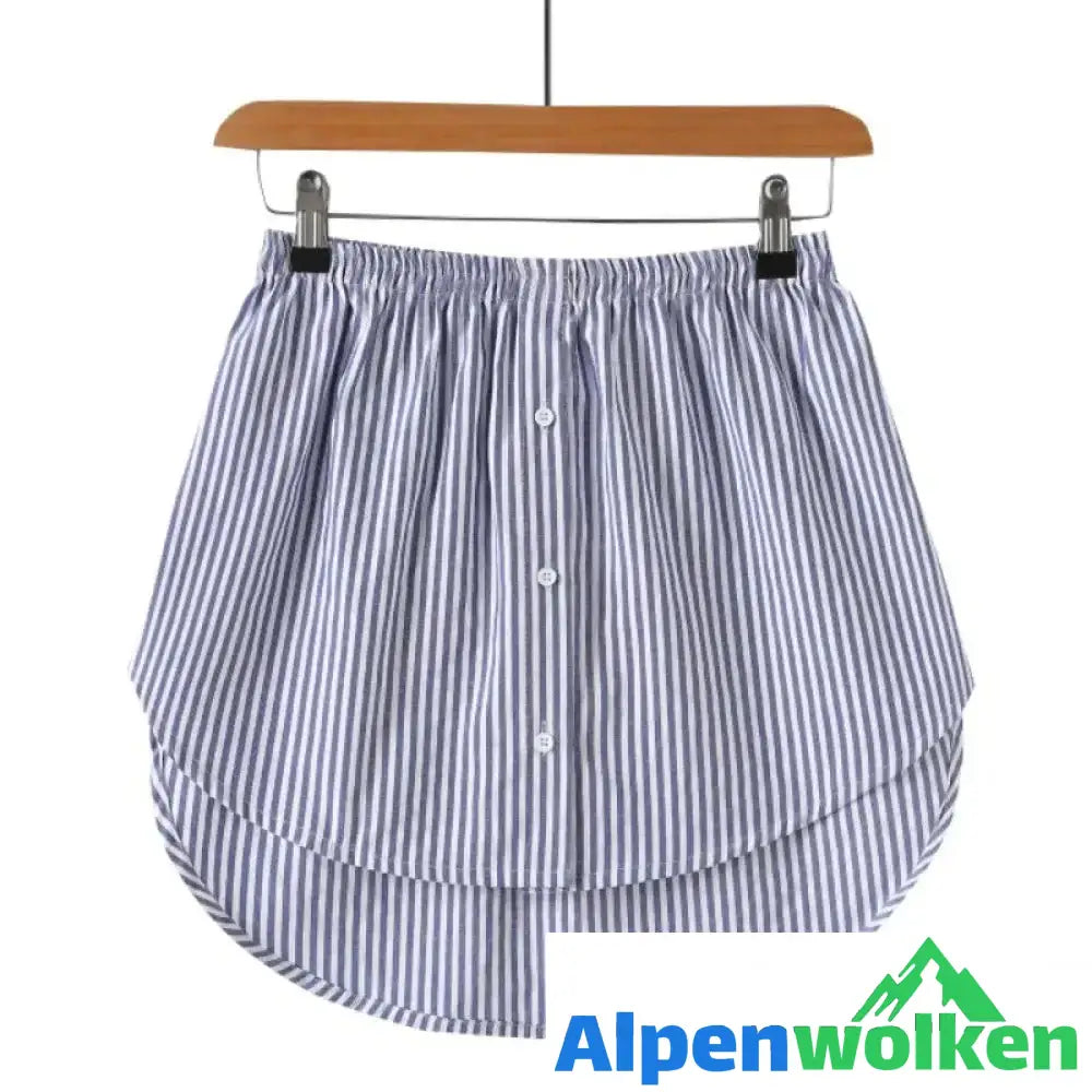 Alpenwolken - Shirt-Extender Blaue und weiße Streifen