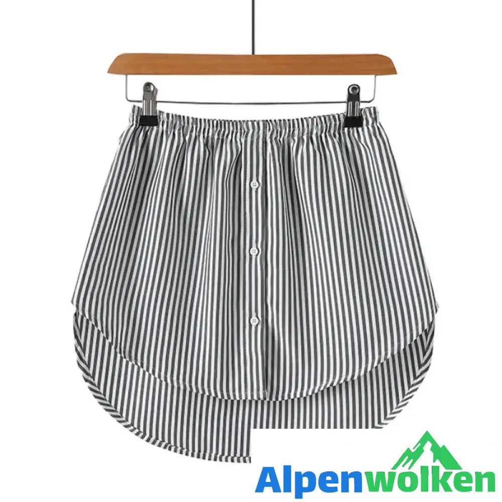 Alpenwolken - Shirt-Extender Schwarze und weiße Streifen