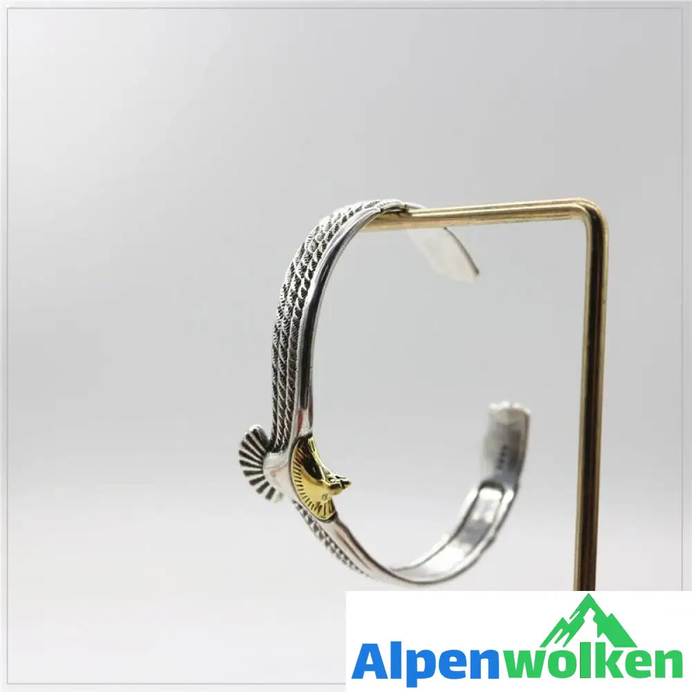 Alpenwolken - Silber Adler Manschette Armband