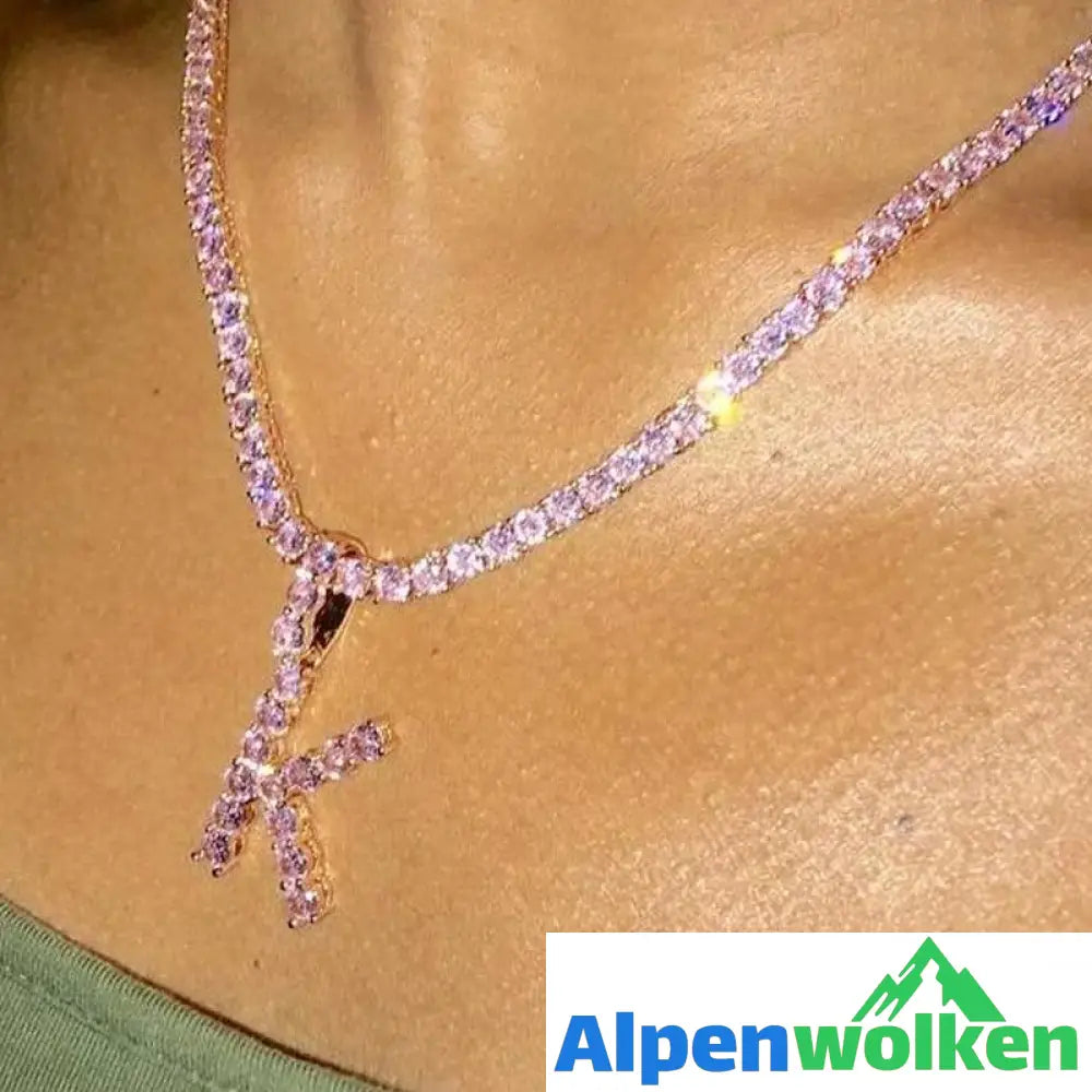 Alpenwolken - Silberne Briefkette