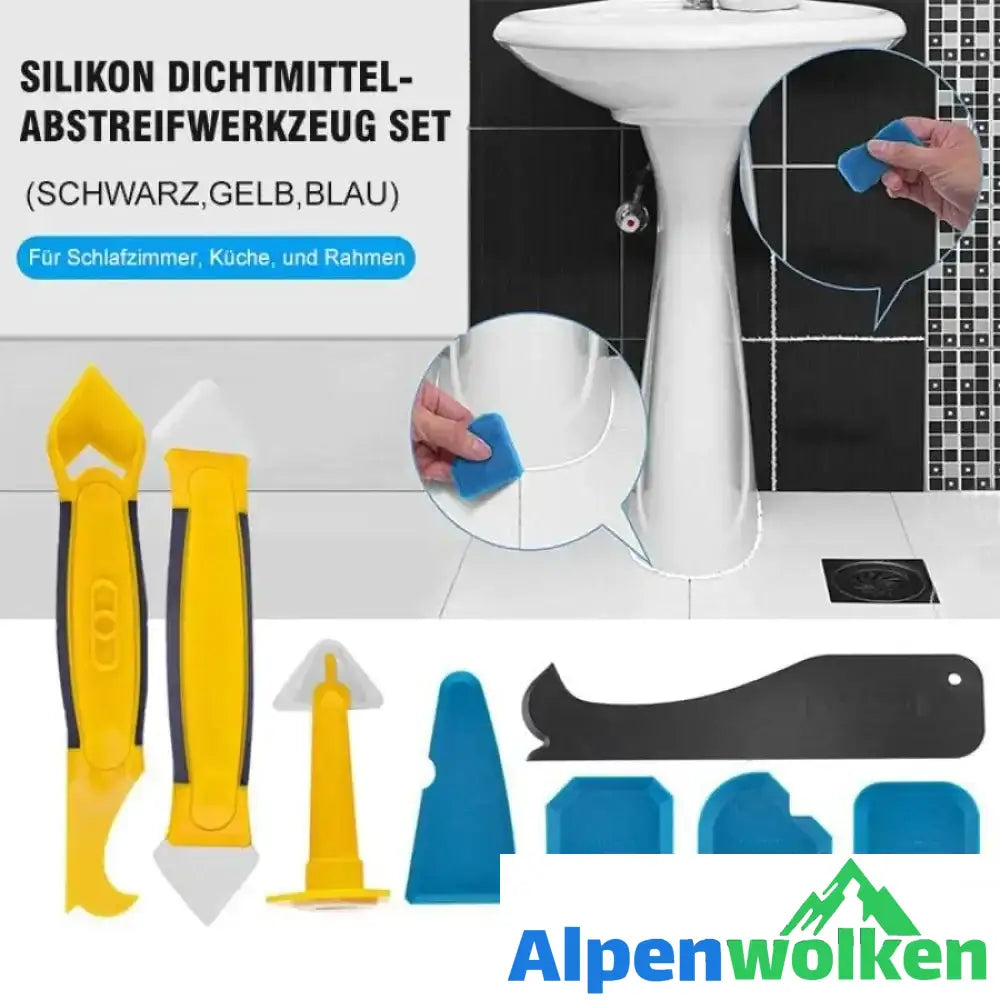 Alpenwolken - Silikon Dichtmittel-Abstreifwerkzeug Set