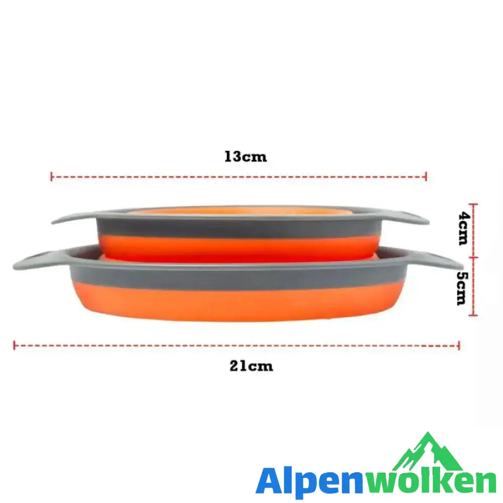 Alpenwolken - Silikon Faltbarer Abflusskorb/Wäschekorb