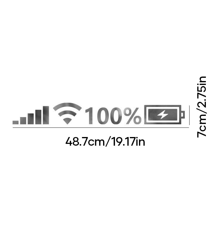 Alpenwolken - WiFi Power-Aufkleber für die Windschutzscheibe des Autos