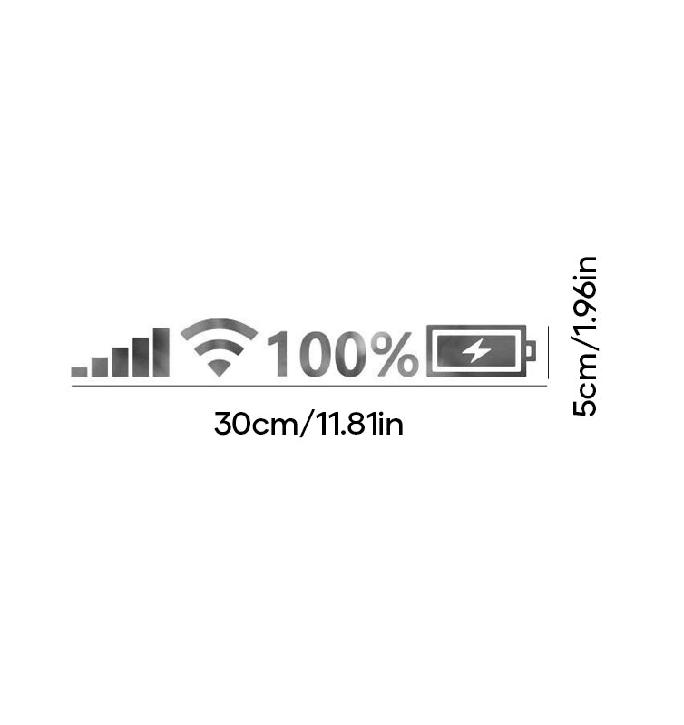 Alpenwolken - WiFi Power-Aufkleber für die Windschutzscheibe des Autos