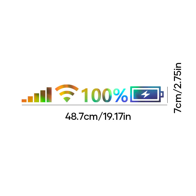 Alpenwolken - WiFi Power-Aufkleber für die Windschutzscheibe des Autos