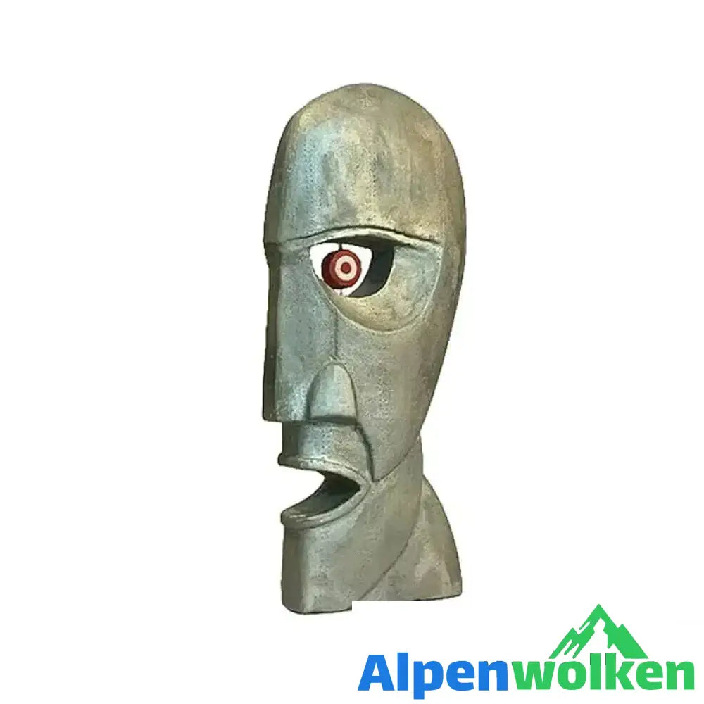 Alpenwolken - Skulptur menschlicher Kopf Dekoration Kunsthandwerk