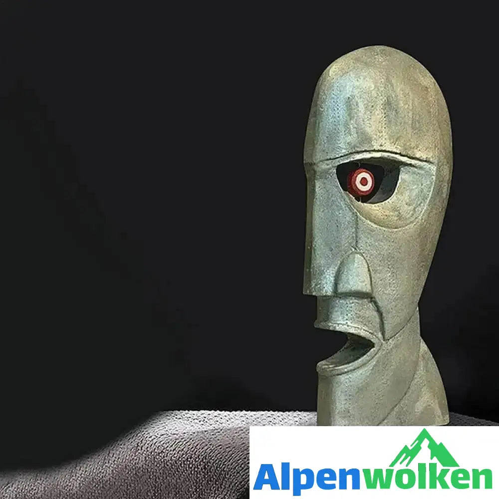 Alpenwolken - Skulptur menschlicher Kopf Dekoration Kunsthandwerk