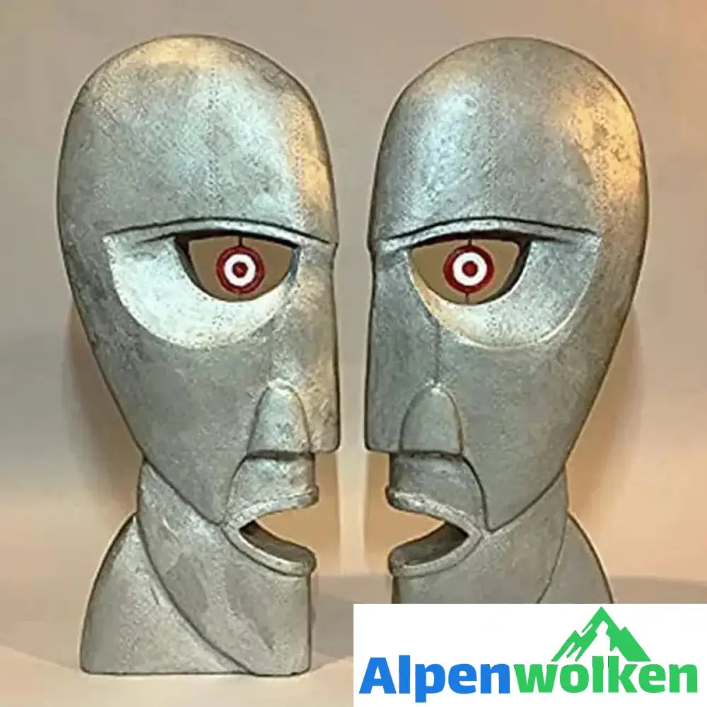 Alpenwolken - Skulptur menschlicher Kopf Dekoration Kunsthandwerk