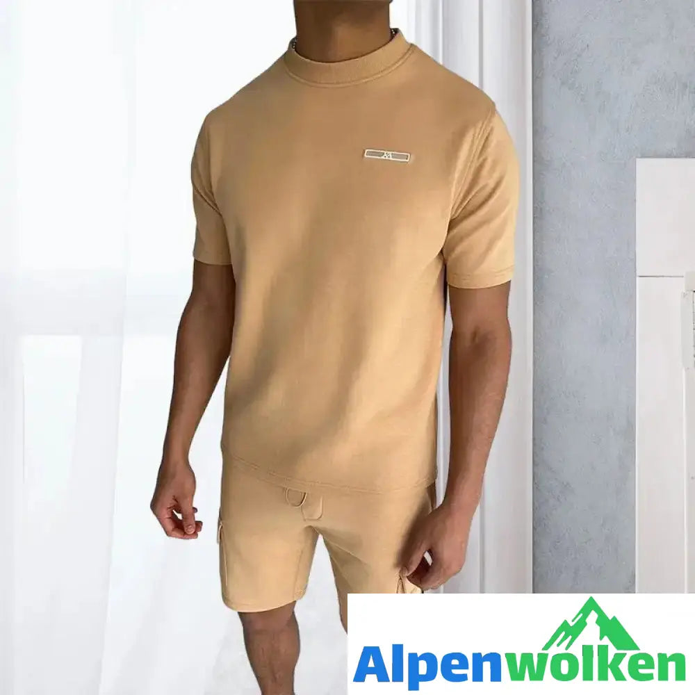 Alpenwolken - Slim-Trainingsanzug für jeden Tag Khaki