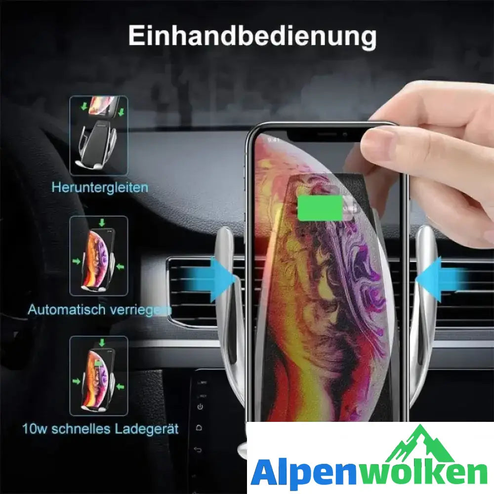 Alpenwolken - Smart Sensor Handyhalter, drahtlose Autoladegerät