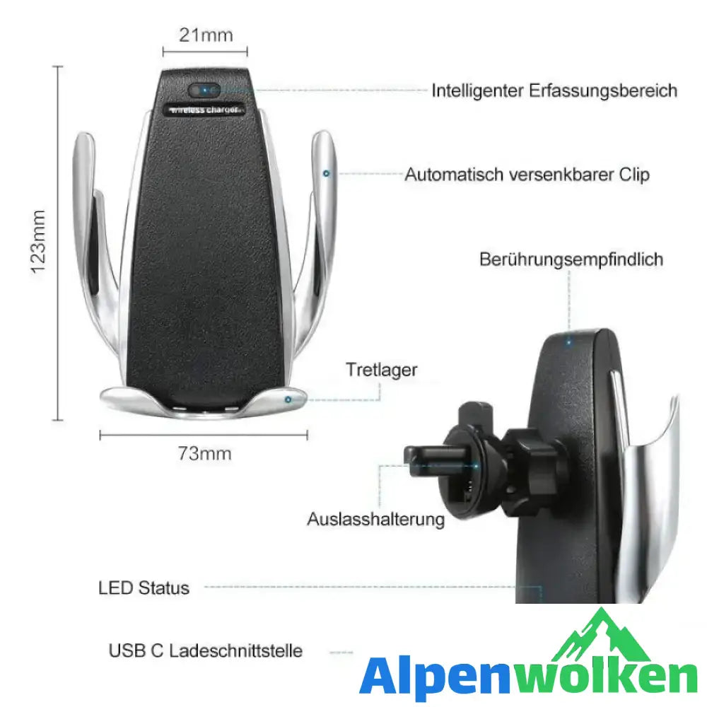 Alpenwolken - Smart Sensor Handyhalter, drahtlose Autoladegerät