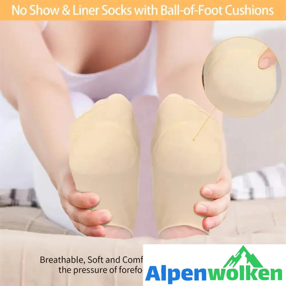 Alpenwolken - Sock-Style Ball of Foot Cushions for Women