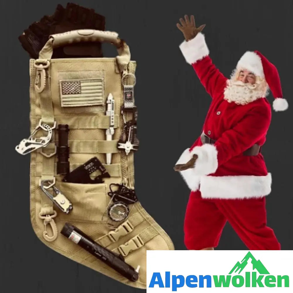 Alpenwolken - Sockenform Tasche, perfekt für Weihnachten