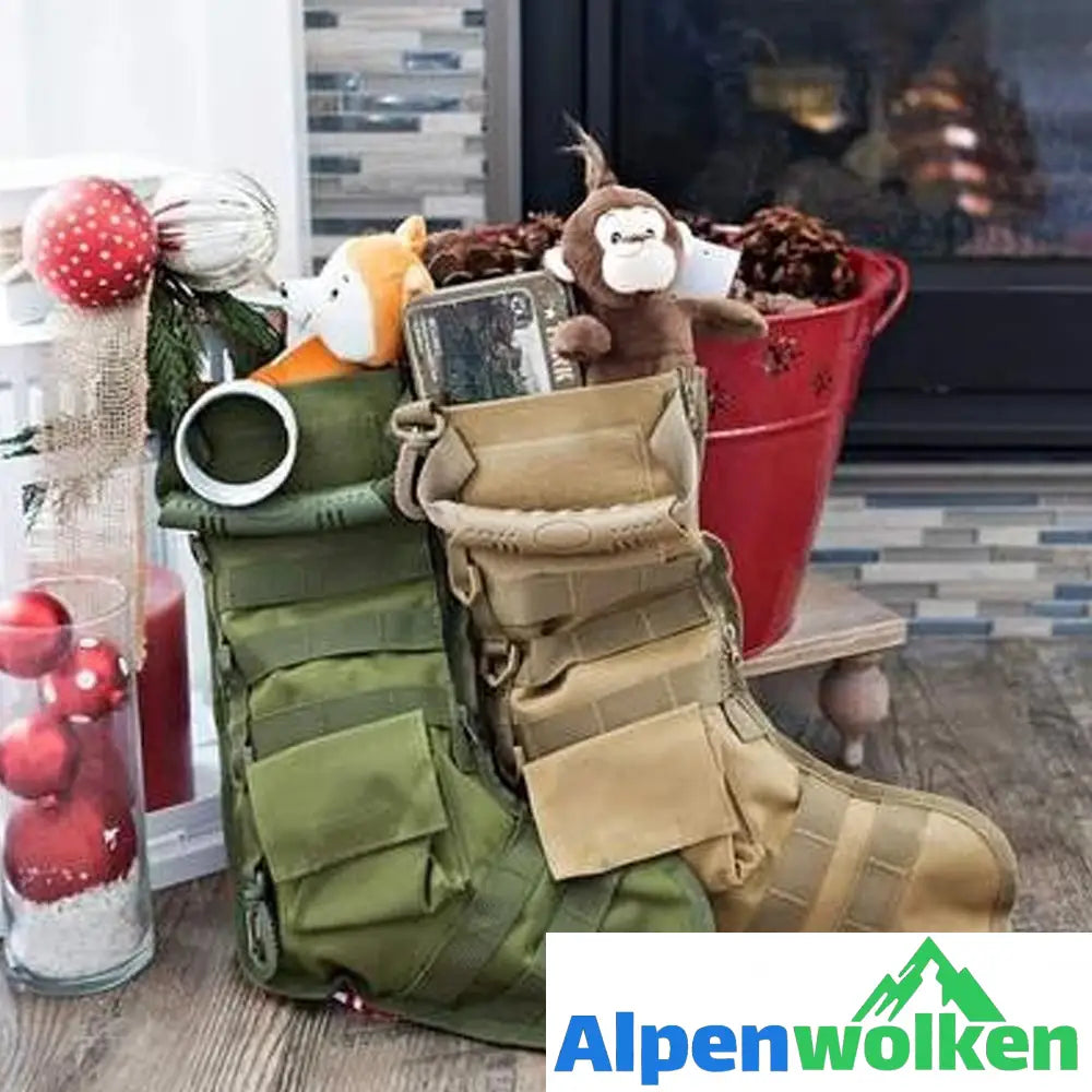 Alpenwolken - Sockenform Tasche, perfekt für Weihnachten