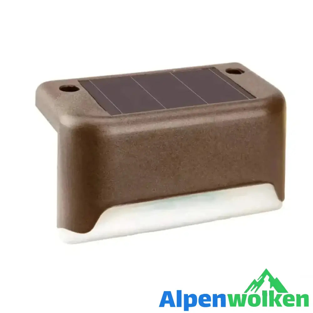 Alpenwolken - Solar-Außentreppenleuchten braun 1