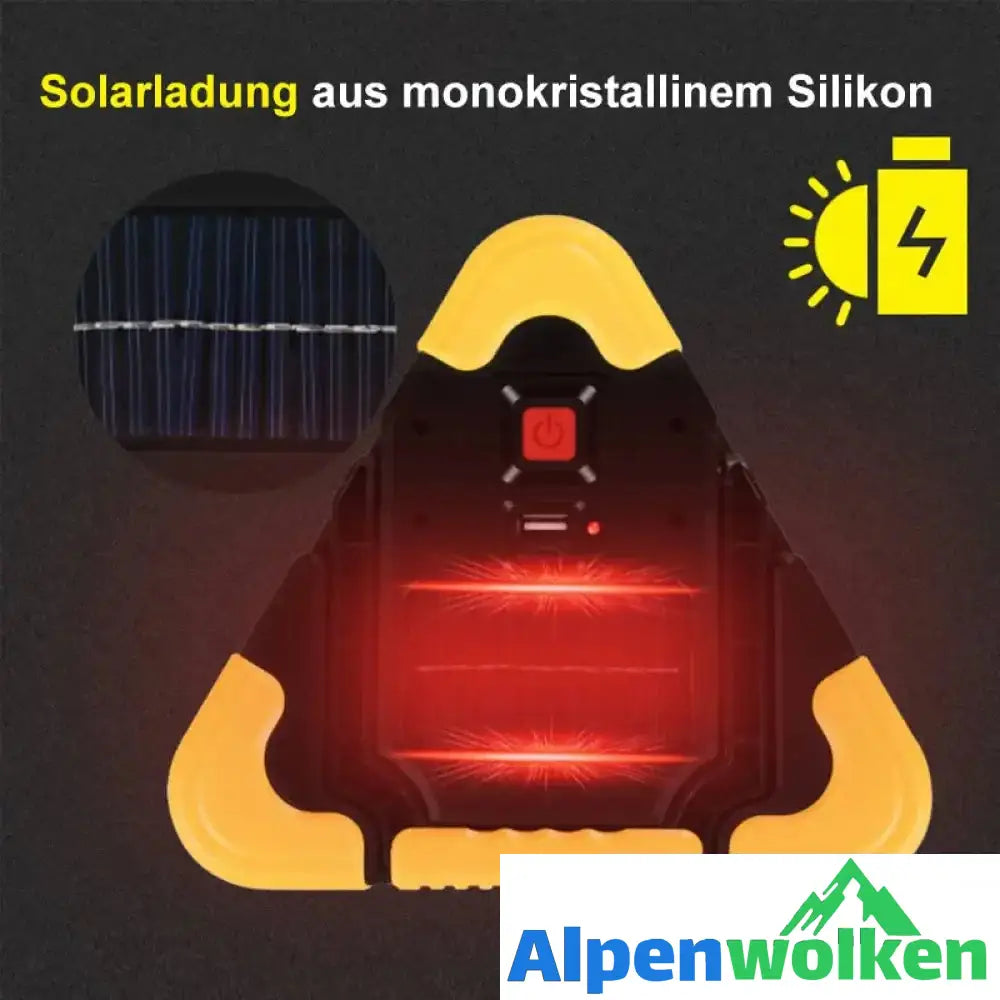 Alpenwolken - Solar dreieckiges Warnlicht