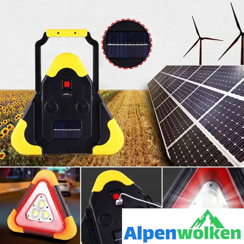 Alpenwolken - Solar dreieckiges Warnlicht