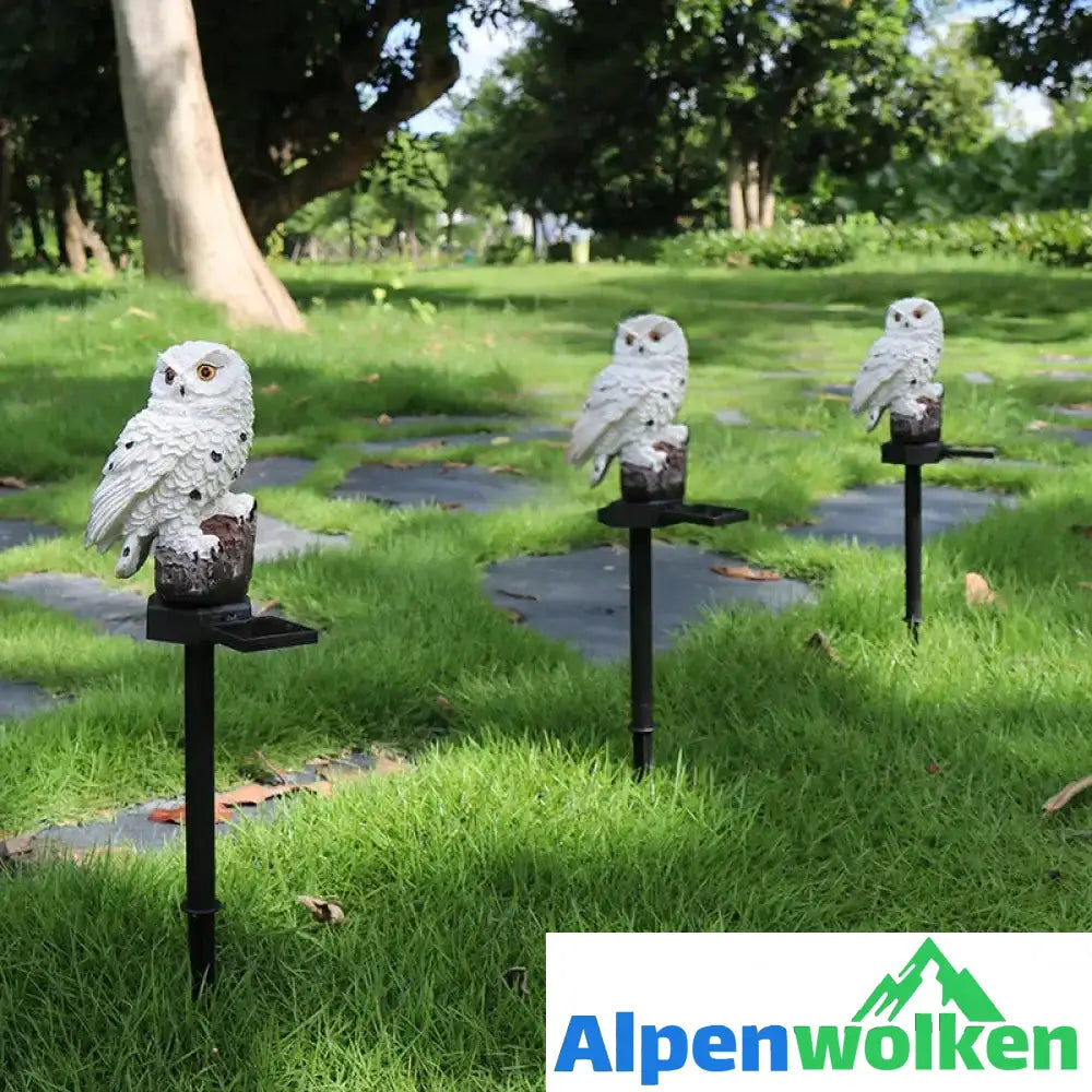 Alpenwolken - Solar Eulen Garten dekoratives Landschaftslicht