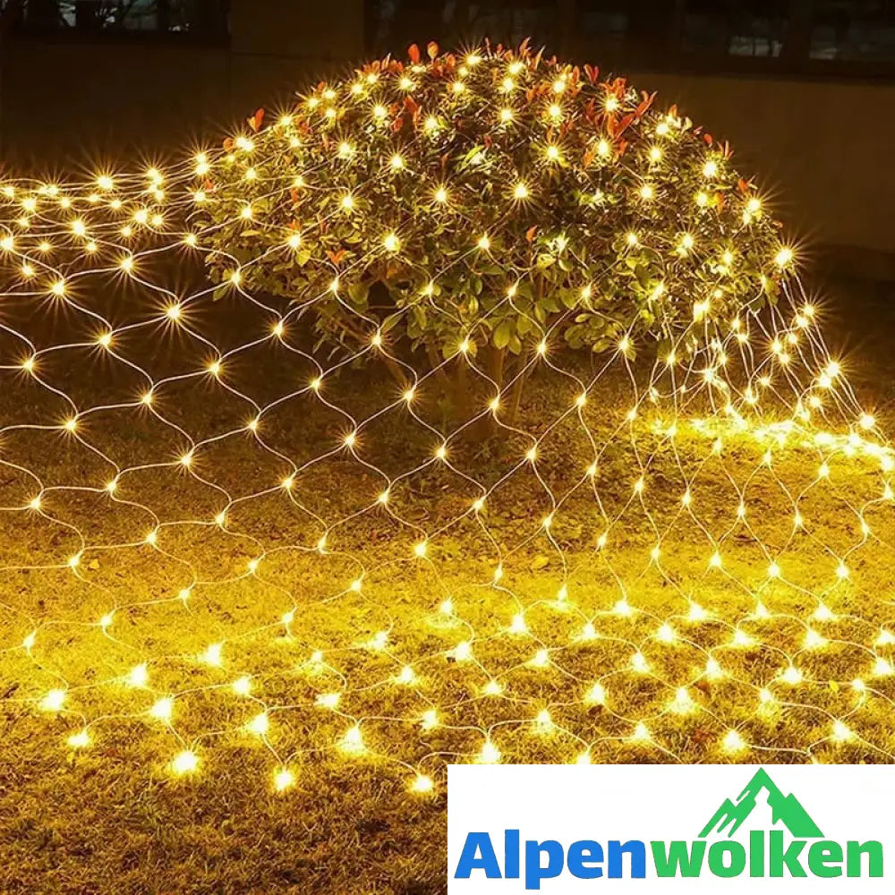 Alpenwolken - Solar-Fischnetz-Leuchte