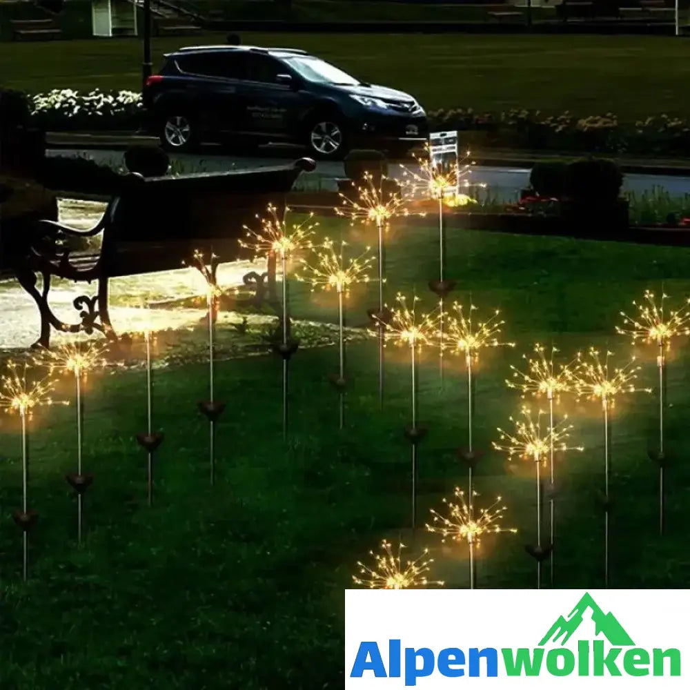 Alpenwolken - Solar Garten Feuerwerkslampe