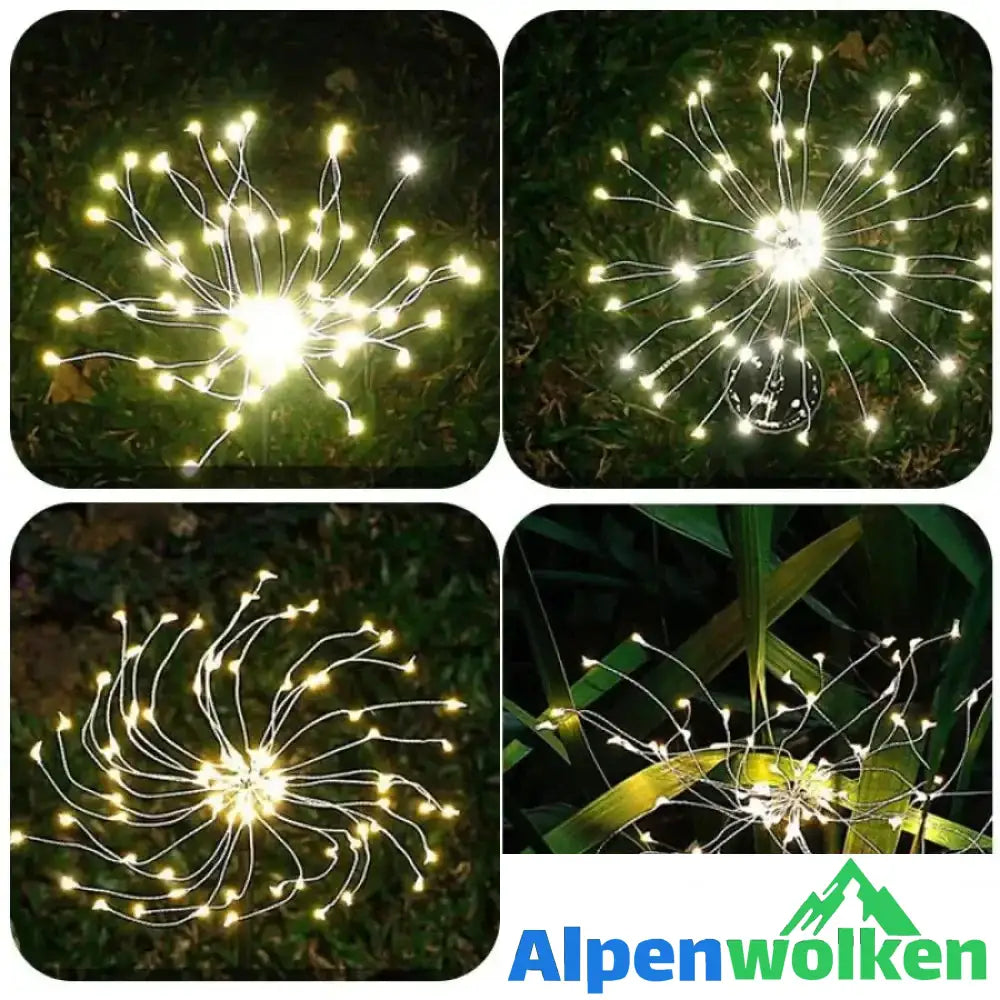 Alpenwolken - Solar Garten Feuerwerkslampe