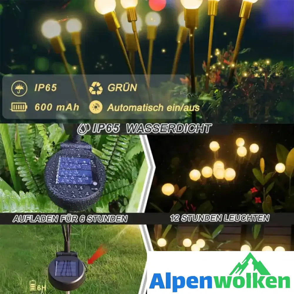 Alpenwolken - Solar Garten LED Glühwürmchen Steckleuchte | selber bauen garten