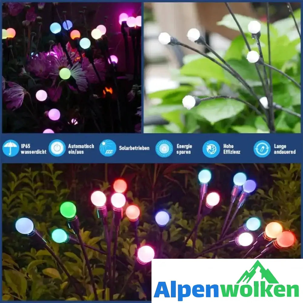 Alpenwolken - Solar Garten LED Glühwürmchen Steckleuchte | selber bauen garten