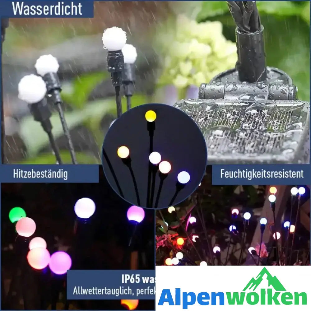 Alpenwolken - Solar Garten LED Glühwürmchen Steckleuchte | selber bauen garten