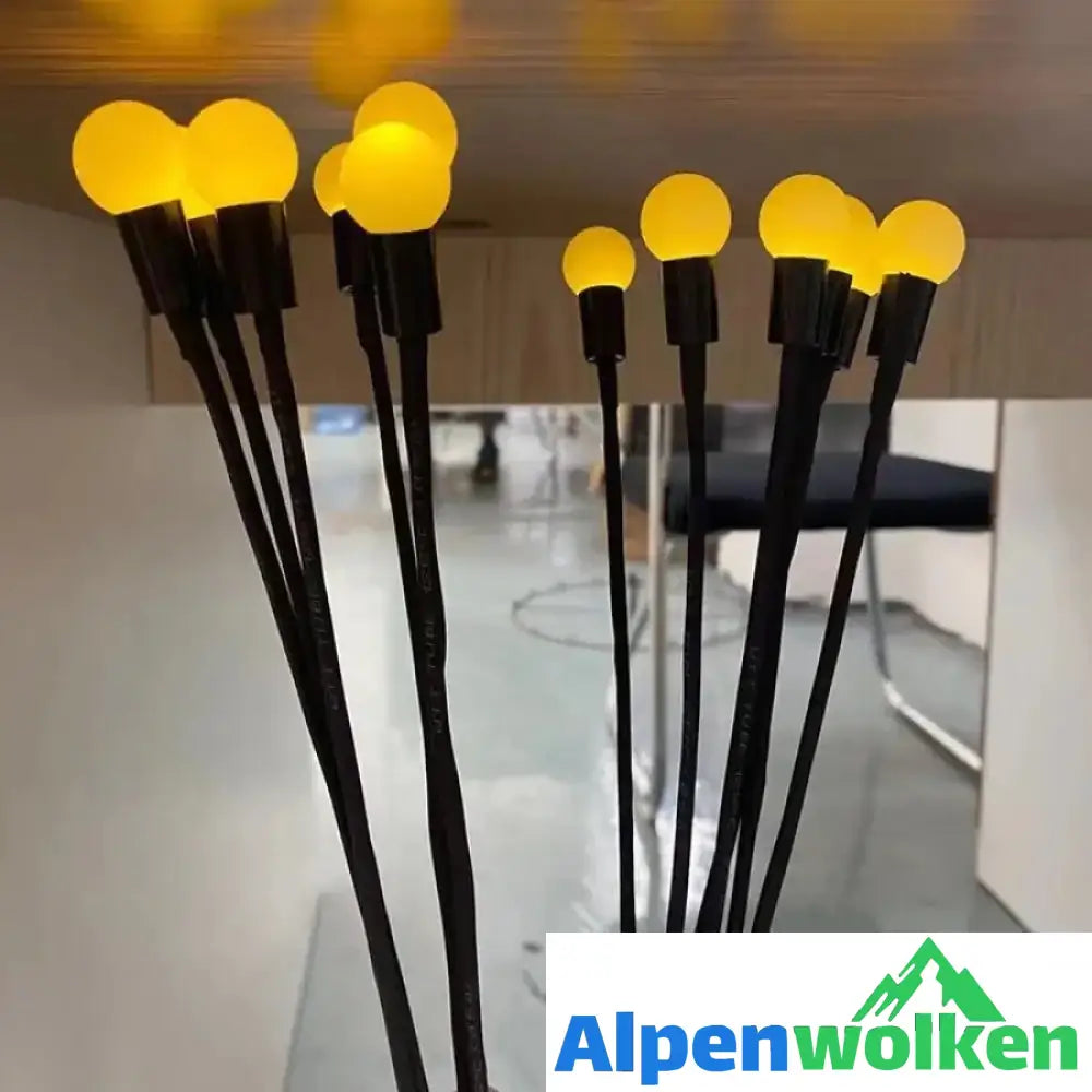 Alpenwolken - Solar Garten LED Glühwürmchen Steckleuchte | selber bauen garten Warmweißes Licht 6 KÖPFE