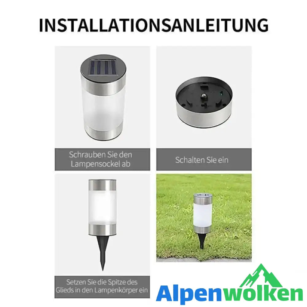 Alpenwolken - Solar Mini Gartenlampe