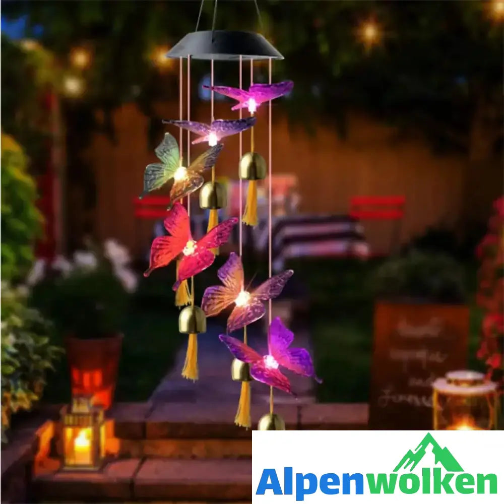 Alpenwolken - Solar-Schmetterling-Kronleuchter