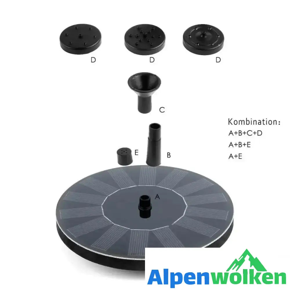 Alpenwolken - Solar Springbrunnen Pumpe