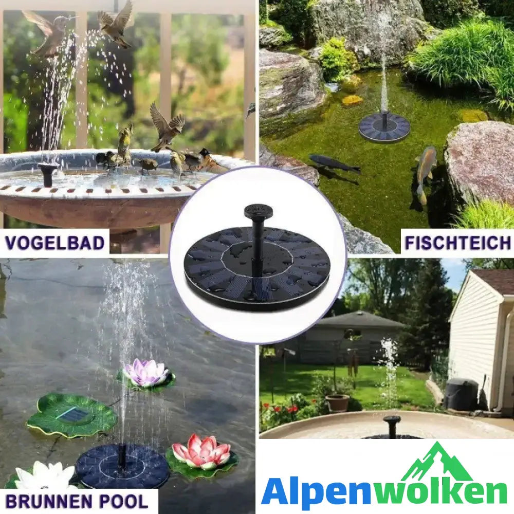 Alpenwolken - Solar Springbrunnen Pumpe