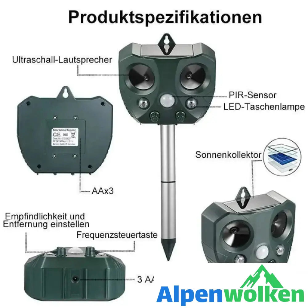 Alpenwolken - Solar-Ultraschall-Insekten-Antriebsgerät