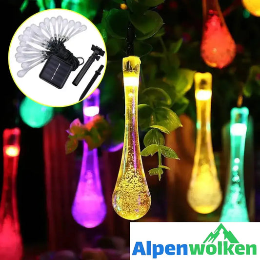 Alpenwolken - 🌈✨Solar Wassertropfen Lichterkette✨💡