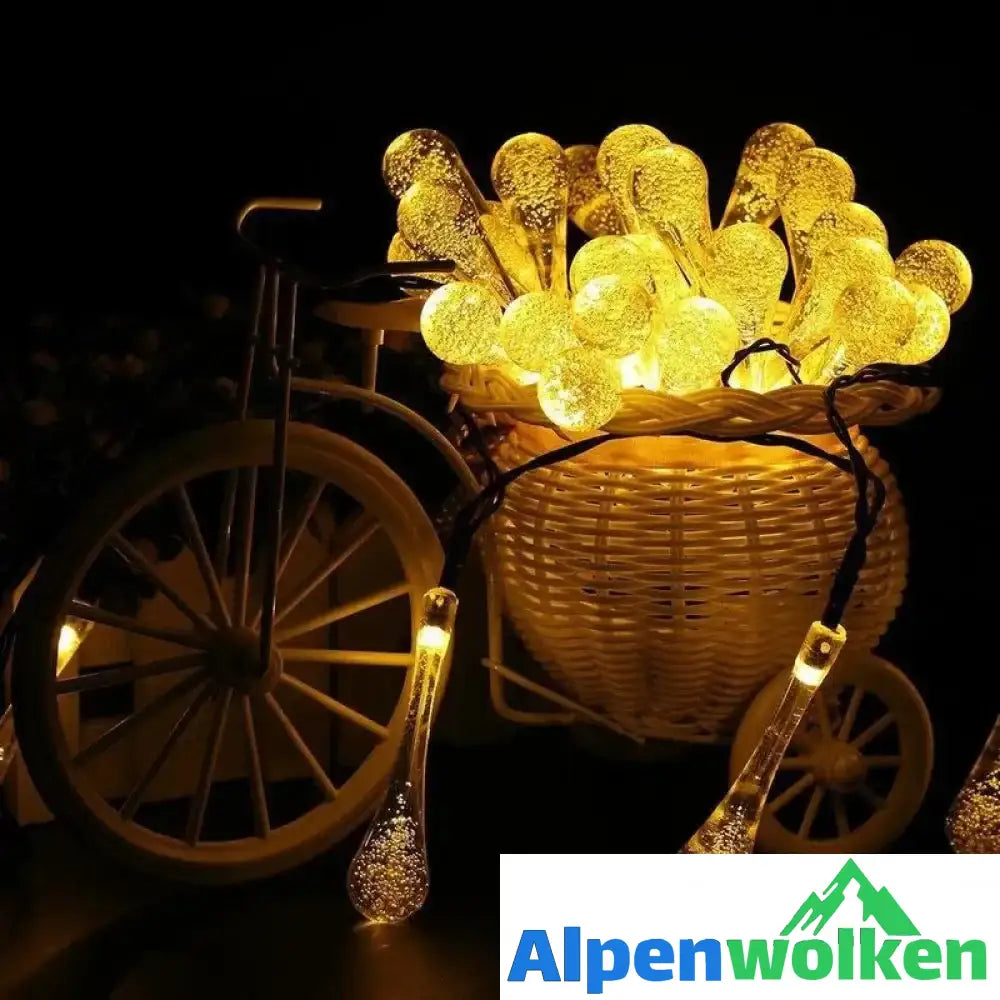 Alpenwolken - 🌈✨Solar Wassertropfen Lichterkette✨💡