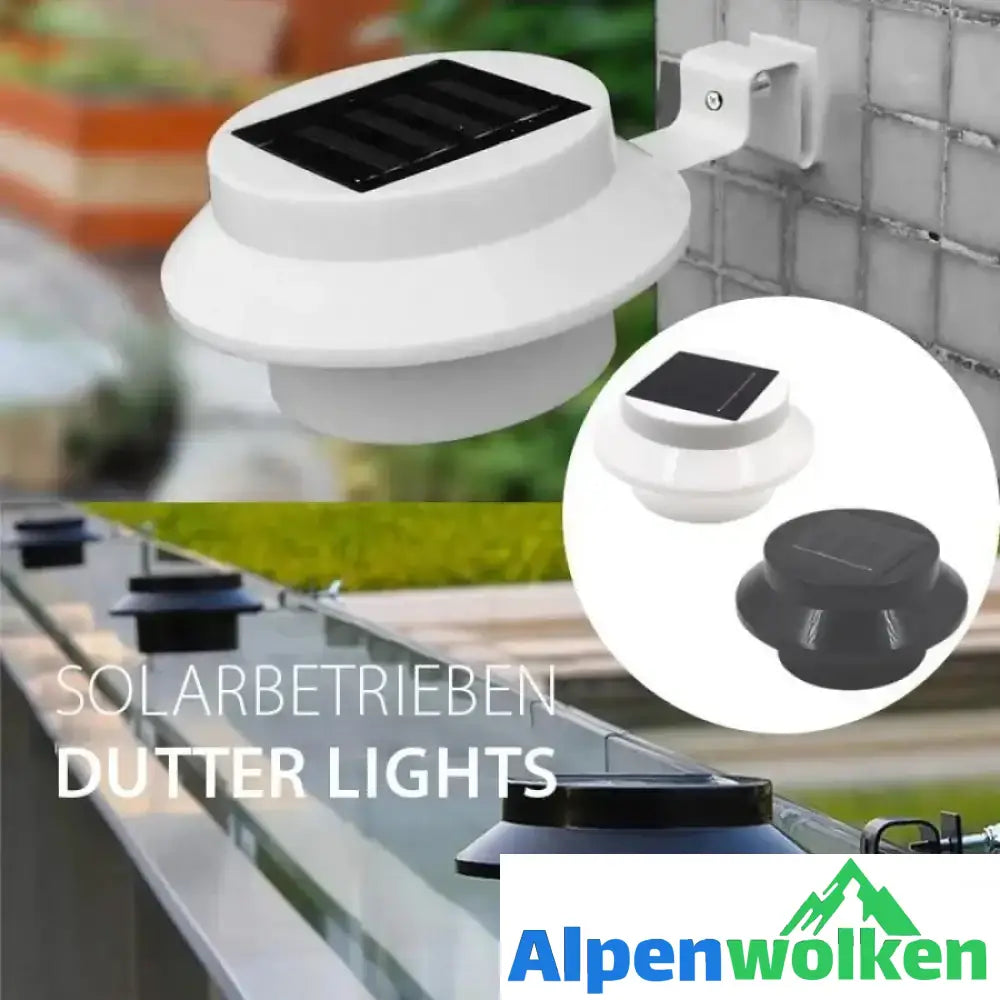 Alpenwolken - Solarbetriebene Dachrinnenlichter