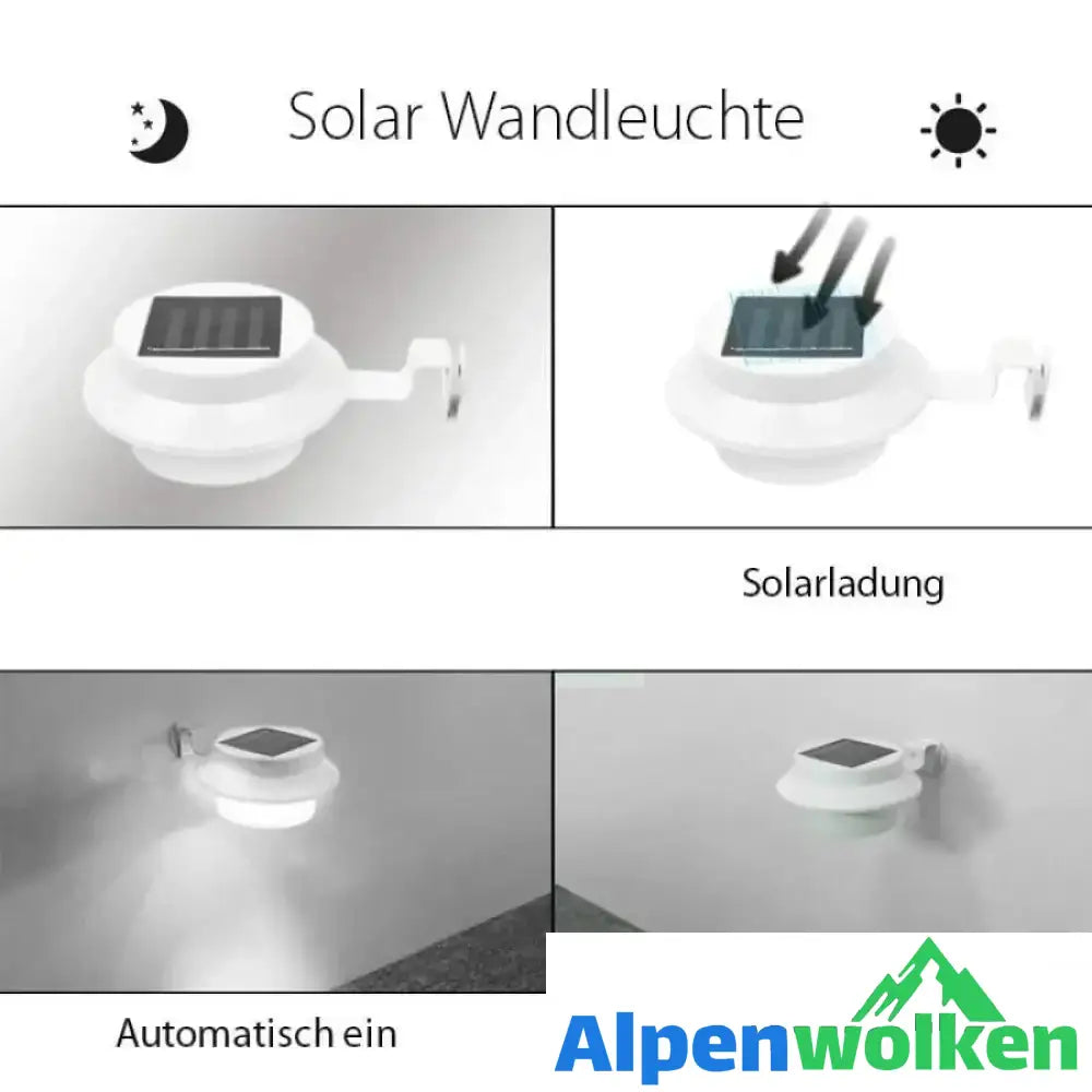 Alpenwolken - Solarbetriebene Dachrinnenlichter