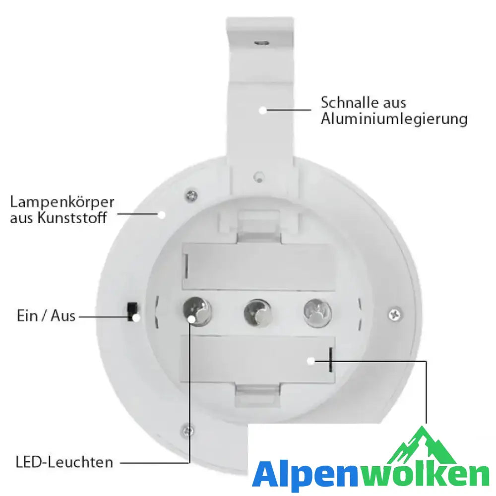 Alpenwolken - Solarbetriebene Dachrinnenlichter