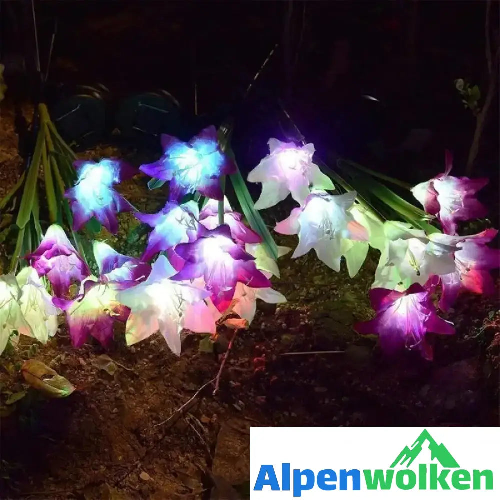 Alpenwolken - Solarbetriebene LED-Blume, Solar Garten Stake Lichter