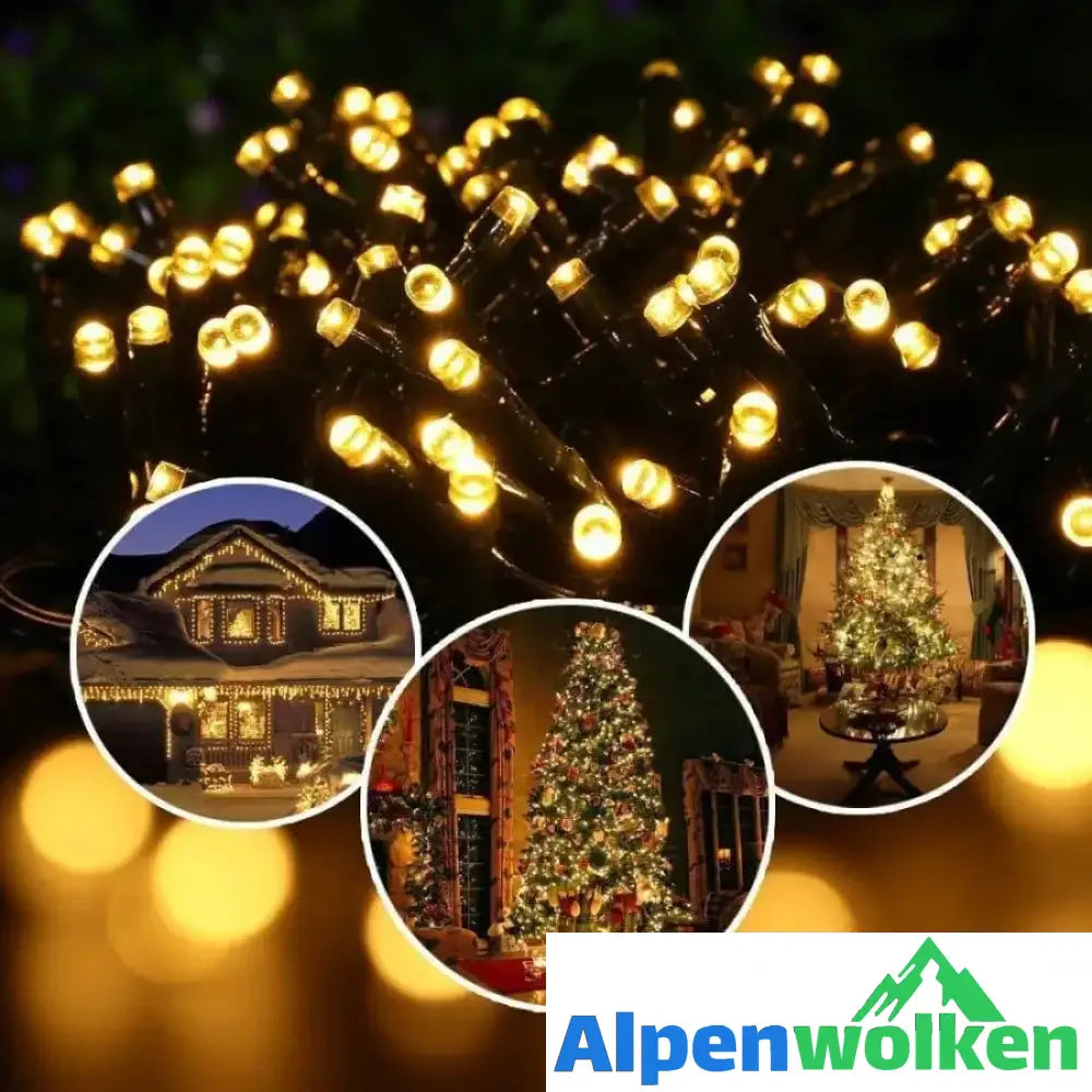 Alpenwolken - Solarbetriebene LED-Lichterkette