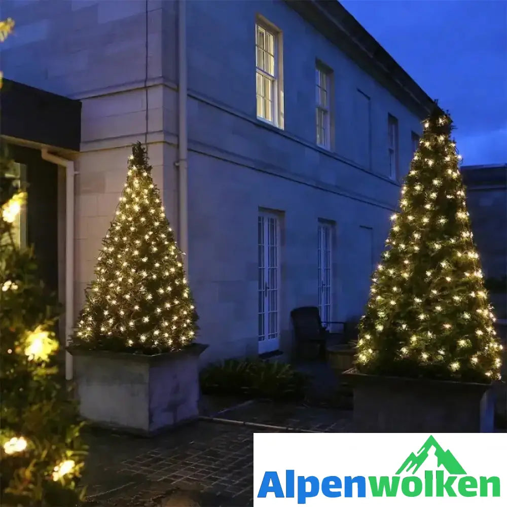 Alpenwolken - Solarbetriebene LED-Lichterkette farbig